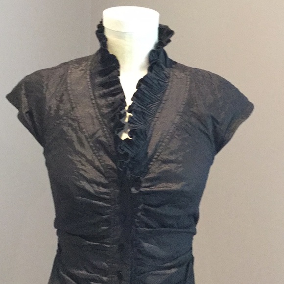 ETCETERA Dramatic Soft black dress - Picture 4 of 4